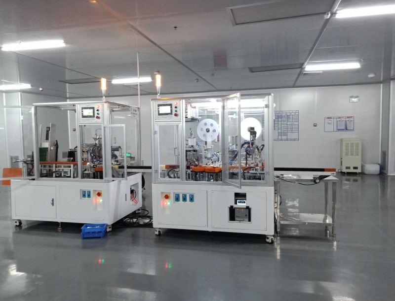 全自动点底滚槽一体机全景